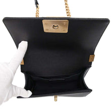 Load image into Gallery viewer, CHANEL Boy Chanel ChainShoulder Bag Black A67085 Caviar Leather Size Small
