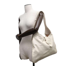 Load image into Gallery viewer, GUCCI Afrotete Shoulder Bag White 772483 Leather Size Large
