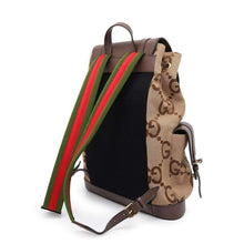 Load image into Gallery viewer, GUCCI Jumbo GG Backpack Brown/Beige 678829 Canvas Leather
