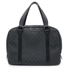 将图像加载到图库查看器中，GUCCI GG Supreme Briefcase Dark Gray/Black 322074 PVC Leather
