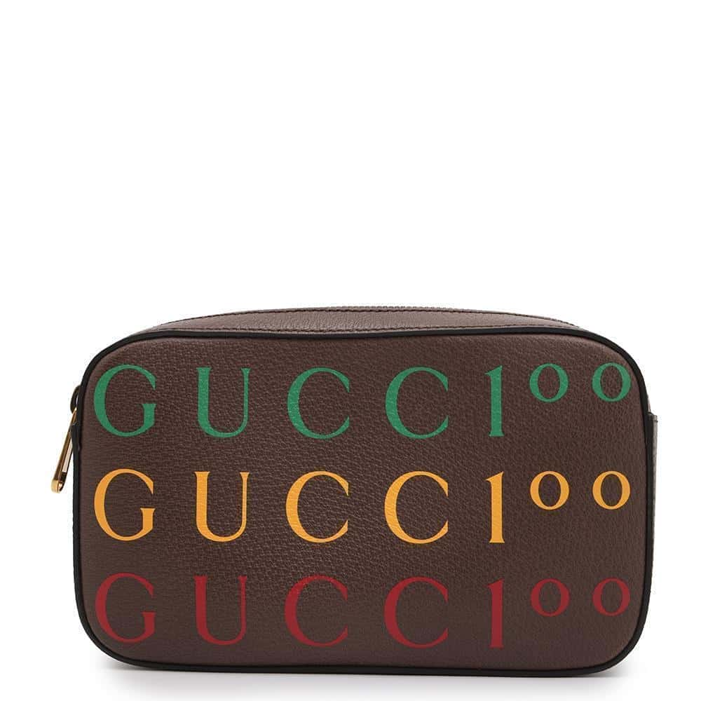 GUCCI Belt Bag 100th Anniversary Limited Edition Brown602695 Leather