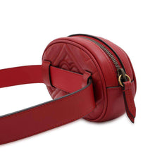 将图像加载到图库查看器中，GUCCI GG Marmont Crossbody Bag Red 476434 Leather Size 85
