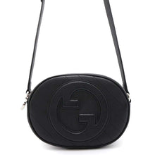 将图像加载到图库查看器中，GUCCI Blondie Shoulder Bag Black 760175 Leather
