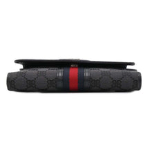 将图像加载到图库查看器中，BALENCIAGA Gucci collaboration shoulder wallet Black680131 Canvas/Leather
