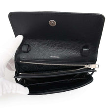 Load image into Gallery viewer, BALENCIAGA Gucci collaboration shoulder wallet Black680131 Canvas/Leather
