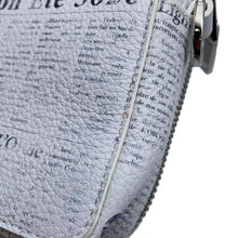 将图像加载到图库查看器中，Dior Daniel Arsham Collaboration Newspaper Pochette Bag White Leather
