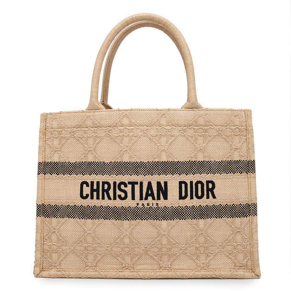 Dior Book tote Beige M1296ZSQD_M925 Raffia Size Medium