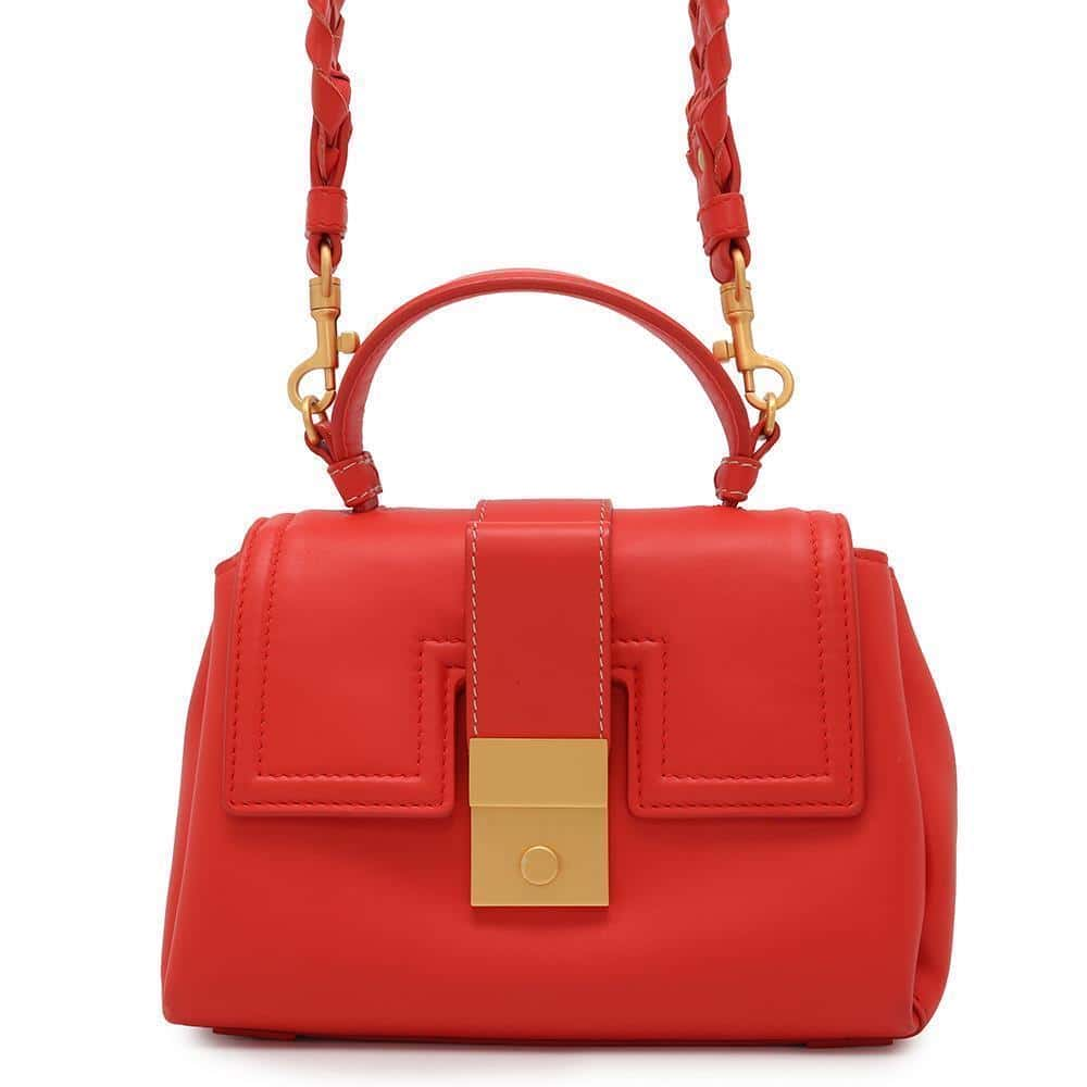 Bottega Veneta Piazza 2way Bag Red Leather