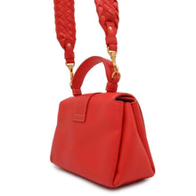 将图像加载到图库查看器中，Bottega Veneta Piazza 2way Bag Red Leather
