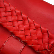 将图像加载到图库查看器中，Bottega Veneta Piazza 2way Bag Red Leather
