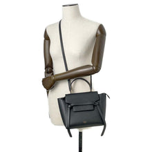 Load image into Gallery viewer, CELINE Belt bag Black 189003 Calf Leather Size Nano
