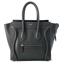 Load image into Gallery viewer, CELINE Luggage shopper Black 189793DRU.38NO Leather Size micro
