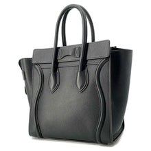 Load image into Gallery viewer, CELINE Luggage shopper Black 189793DRU.38NO Leather Size micro
