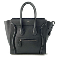 Load image into Gallery viewer, CELINE Luggage shopper Black 189793 Leather Size micro
