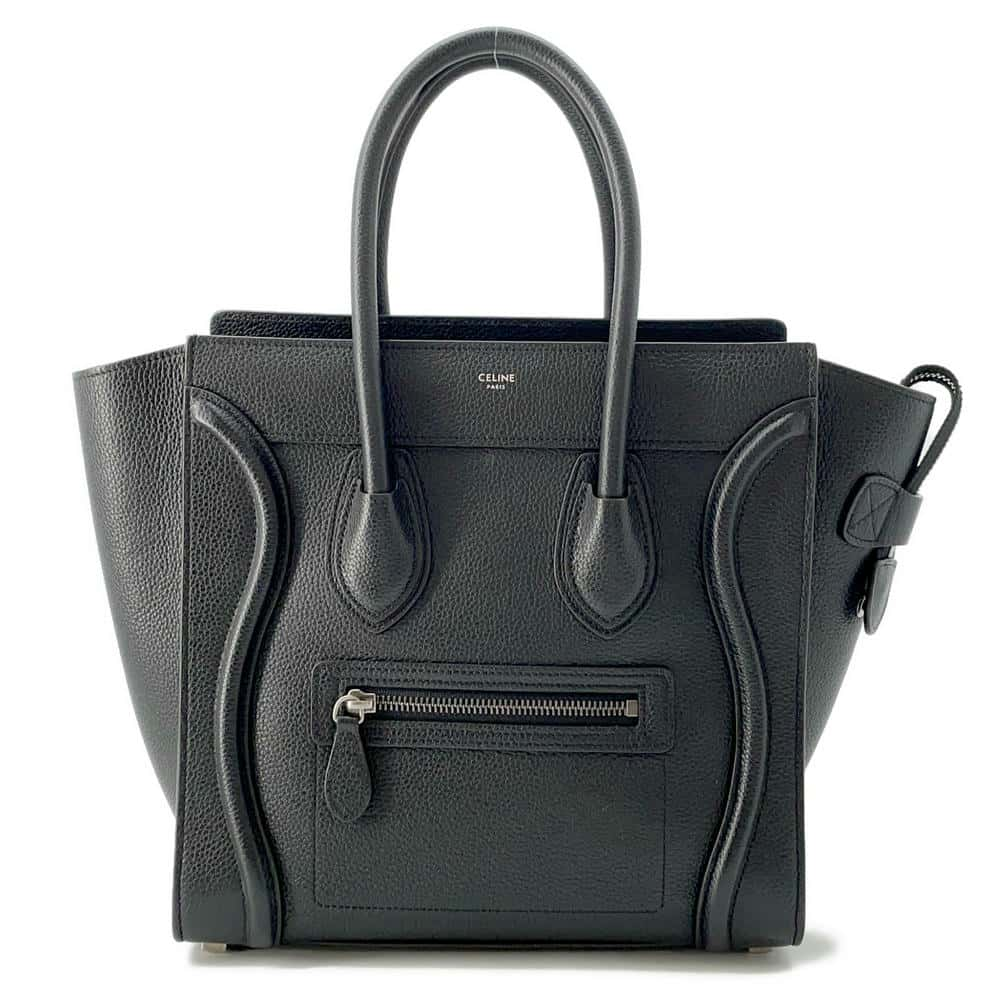 CELINE Luggage shopper Black 189793 Leather Size micro