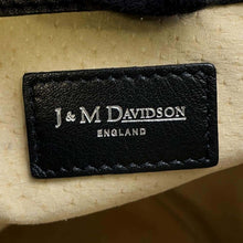 将图像加载到图库查看器中，J&amp;M DAVIDSON J&amp;M Davidson Carnival Fringe Shoulder Black Leather
