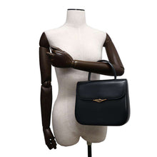 Load image into Gallery viewer, CARTIER Sapphire Line Handbag Navy Leather
