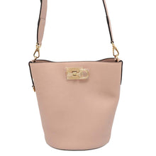 Load image into Gallery viewer, Ferragamo Gancini Studio Bucket Amaretti Beige212892 Leather
