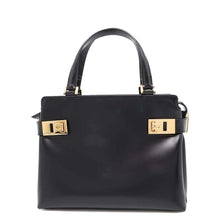 Load image into Gallery viewer, Ferragamo Gancini Handbag Black Leather
