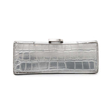 Load image into Gallery viewer, BALENCIAGA Hour glass Silver592833 Embossed Leather Size XS
