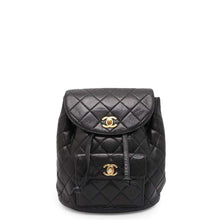 Load image into Gallery viewer, CHANEL Matelasse Backpack BlackA10177 Lambskin
