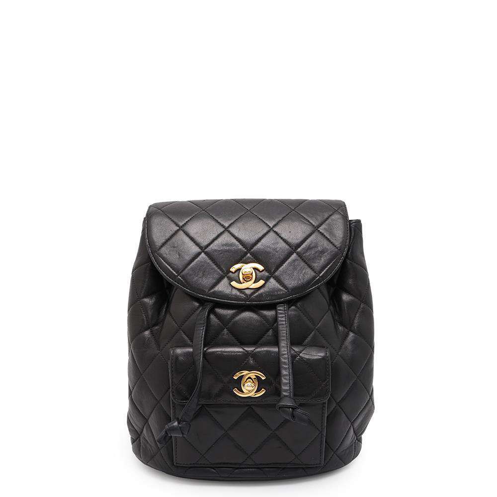 CHANEL Matelasse Backpack BlackA10177 Lambskin