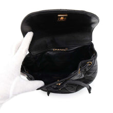 Load image into Gallery viewer, CHANEL Matelasse Backpack BlackA10177 Lambskin
