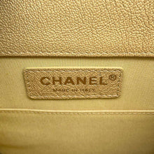 将图像加载到图库查看器中，CHANEL Boy Chanel Vertical Chain Shoulder Bag YellowAS0130 Caviar Leather
