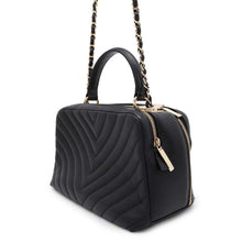 Load image into Gallery viewer, CHANEL Trendy Bowling Bag With Logo Black Lambskin
