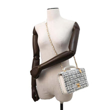 Load image into Gallery viewer, CHANEL 2wayChainShoulder White AS4284 Tweed Leather
