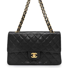 Load image into Gallery viewer, CHANEL Matelasse ChainShoulder Black A01112 Lambskin Size 25
