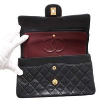 Load image into Gallery viewer, CHANEL Matelasse ChainShoulder Black A01112 Lambskin Size 25
