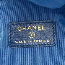 Load image into Gallery viewer, CHANEL Logo Mini Drawstring Bag Shoulder Blue AP2603 Denim Leather
