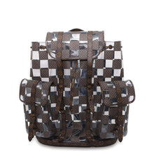 将图像加载到图库查看器中，LOUIS VUITTON christopher bag pack Brown/Transparent M20865 Monogram Chess Size MM
