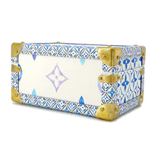 将图像加载到图库查看器中，LOUIS VUITTON Coffret Tresor White/Blue M10250 Monogram Visor Pool Size 24
