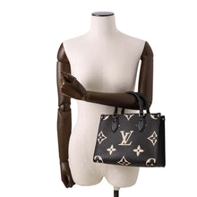 Load image into Gallery viewer, LOUIS VUITTON Onthego Noir/Beige M45659 Bicolor Monogram Empreinte Leather Size PM
