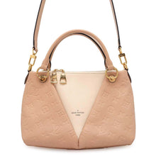 将图像加载到图库查看器中，LOUIS VUITTON V Tote BeigeRose/CreamM44455 Monogram Empreinte Leather Size BB
