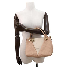 Load image into Gallery viewer, LOUIS VUITTON V Tote BeigeRose/CreamM44455 Monogram Empreinte Leather Size BB
