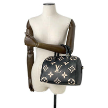 Load image into Gallery viewer, LOUIS VUITTON Speedy Bandouliere RedM58947 Bicolor Monogram Empreinte Leather Size 25
