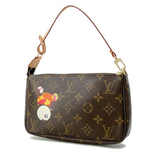 将图像加载到图库查看器中，LOUIS VUITTON Pochette Accessoires Brown M51981 Monogram Panda Takashi Murakami
