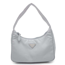 将图像加载到图库查看器中，PRADA Re-Edition Handbag Gray 1NE515 Nylon
