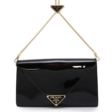 将图像加载到图库查看器中，PRADA Mini bag Black 1BP051 Patent Leather Leather
