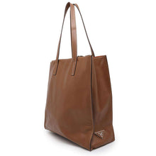 将图像加载到图库查看器中，PRADA Tote Bag Brown Calf Leather
