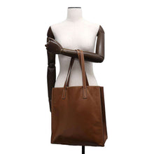 将图像加载到图库查看器中，PRADA Tote Bag Brown Calf Leather
