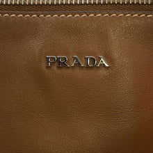 将图像加载到图库查看器中，PRADA Tote Bag Brown Calf Leather
