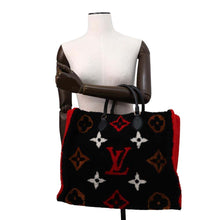 将图像加载到图库查看器中，LOUIS VUITTON Onthego Noir/Red M55421 Monogram / Teddy Size GM
