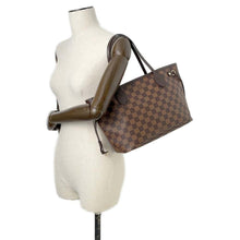 将图像加载到图库查看器中，LOUIS VUITTON Neverfull Brown N40600 Damier Ebene Canvas Size PM
