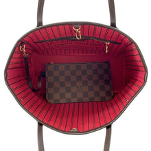 将图像加载到图库查看器中，LOUIS VUITTON Neverfull Brown N40600 Damier Ebene Canvas Size PM
