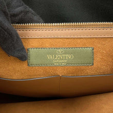 将图像加载到图库查看器中，Valentino Garavani Panther Briefcase Brown/Black Leather
