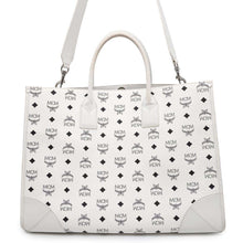 将图像加载到图库查看器中，MCM Tote Bag WhiteMWTCSBO01WT001 Leather Size Extra large
